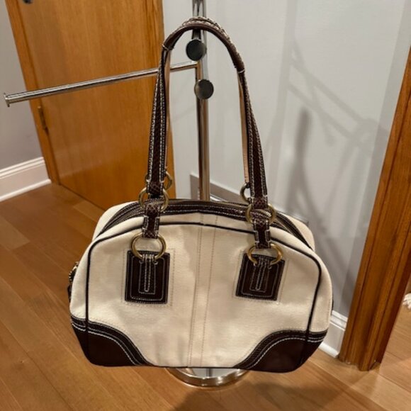 Coach Legacy Boho Leather & Canvas Tote - Picture 9 of 9